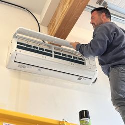 Gem Heating & Air Conditioning - Working on a ductless mini split system. This Daikin indoor unit is getting a maintenance