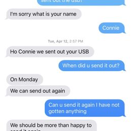 Here Anthony is lying about sending the USB Here Anthony is lying about sending the USB