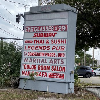 Michell Plaza - Sign outside - Shopping Centers Near Me - Fort Lauderdale, Florida