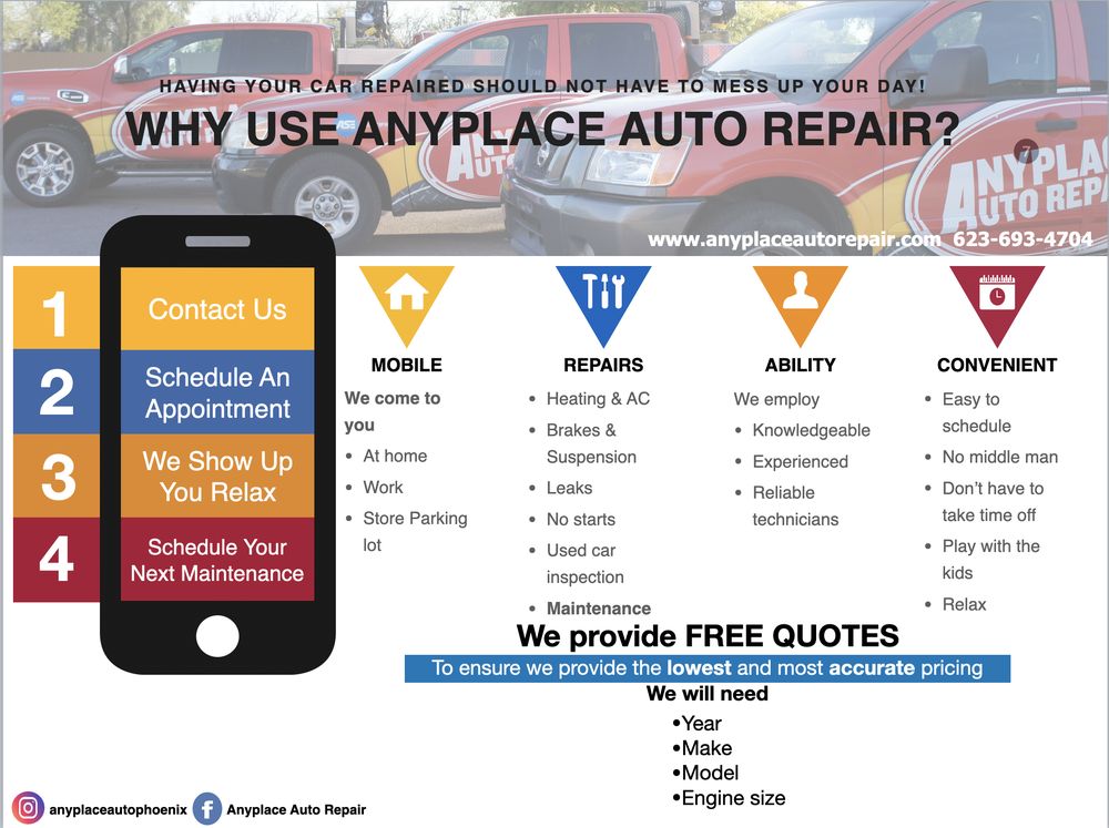 ANYPLACE AUTO REPAIR 50 Photos & 363 Reviews Auto Repair Phoenix