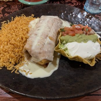 El Azteca Mexican Restaurant - Ground beef Chimichanga - Mexican Near Me - Atlanta, Georgia