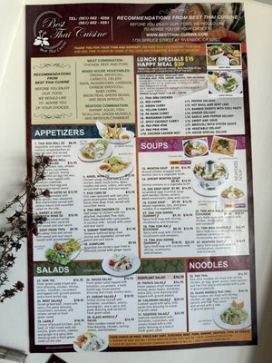 Menu photo 2 Best Thai Cuisine Riverside, CA