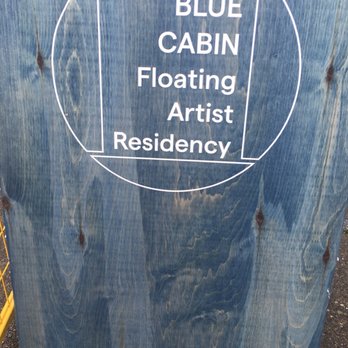 Blue Cabin Floating Artist Residency - Placard by the seawall. - Landmarks & Historical Buildings Near Me - Vancouver, British Columbia Blue Cabin Floating Artist Residency - Placard by the seawall. - Landmarks & Historical Buildings Near Me - Vancouver, British Columbia