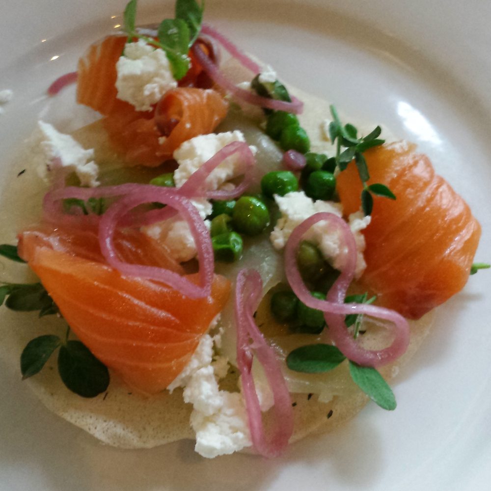 Rustica - Gravlax and Peas - Modern European Near Me - Kalamazoo, Michigan Rustica - Gravlax and Peas - Modern European Near Me - Kalamazoo, Michigan
