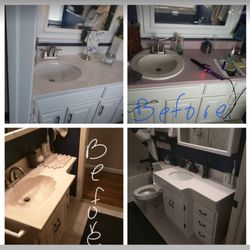 Maple Tree Kitchen & Bath - Before and After Countertops Installed. AMAZING!!!