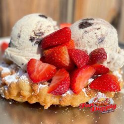Fun-Diggity Funnel Cakes - 6in personal build your own funnelcake