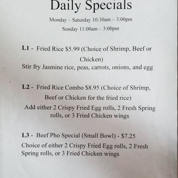 Pho Time - Menu - Vietnamese Near Me - Enterprise, Alabama
