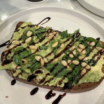 The Crafted Scone - Pine nut and balsamic vinaigrette drizzle avocado toast pretty good - Bakeries Near Me - Temecula, California