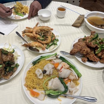 Lobster Bay - Salt and pepper shrimp, crispy seafood noodles, spicy salt pork chops and house special fish fillet - Seafood Near Me - Rowland Heights, California