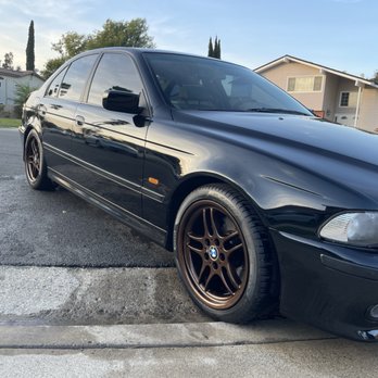 Baid Polish - Before/after wheel refinish - chrome to bronze. - Powder Coating Near Me - Anaheim, California