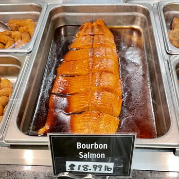 Adams Fairacre Farms - Bourbon salmon in the hot food area - Farmers Market Near Me - Wappingers Falls, New York Adams Fairacre Farms - Bourbon salmon in the hot food area - Farmers Market Near Me - Wappingers Falls, New York