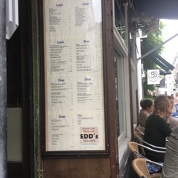Grand Cafe Edd's - Menu hangt buiten