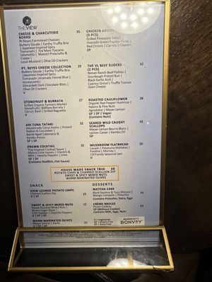 Menu photo 8 The View Lounge San Francisco, CA Menu photo 8 The View Lounge San Francisco, CA
