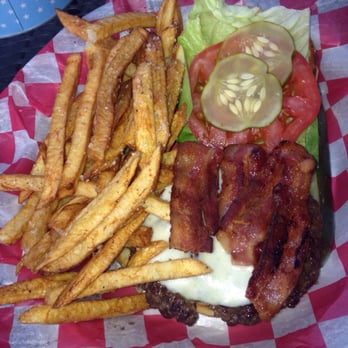 Old School Tavern & Grill - Bacon cheese burger and fries. Really good - Sports Bars Near Me - Forest Park, Illinois Old School Tavern & Grill - Bacon cheese burger and fries. Really good - Sports Bars Near Me - Forest Park, Illinois