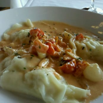 Veraisons Restaurant - Shrimp & scallop mousse filled ravioli - New American Near Me - Dundee, New York Veraisons Restaurant - Shrimp & scallop mousse filled ravioli - New American Near Me - Dundee, New York