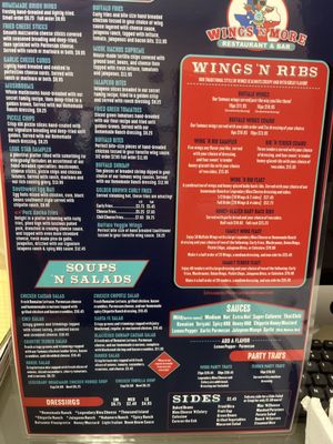 Menu photo 3 Wings N More Corpus Christi, TX