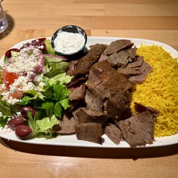 Phoenicia Pita Kitchen - Gyros Plate with Greek salad and rice - Greek Near Me - Gilbert, Arizona Phoenicia Pita Kitchen - Gyros Plate with Greek salad and rice - Greek Near Me - Gilbert, Arizona