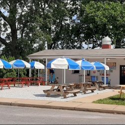 Jak Frost - The outdoor dining area. Featuring a walk up window and outdoor games for the family.