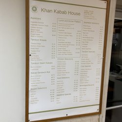 Khan Kabab House - Menu