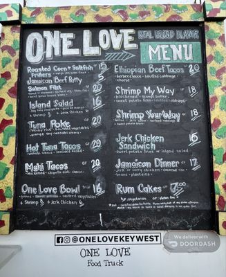 Menu photo 1 One Love Key West, FL Menu photo 1 One Love Key West, FL