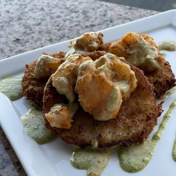 Marina Cafe - Fried Green Tomatoes with Shrimp - Seafood Near Me - Destin, Florida