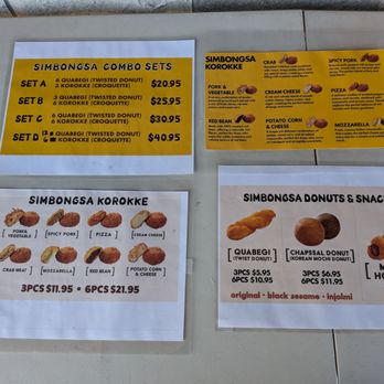 Simbongsa - Soft opening menu - Donuts Near Me - Dublin, California Simbongsa - Soft opening menu - Donuts Near Me - Dublin, California