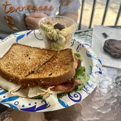 The Corner Kitchen - Turkey Club and Pasta Salad