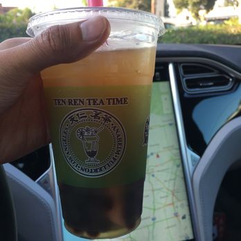 Ten Ren's Tea Time - Osmanthus Green Tea w/ boba - Tea Rooms Near Me - Monterey Park, California Ten Ren's Tea Time - Osmanthus Green Tea w/ boba - Tea Rooms Near Me - Monterey Park, California