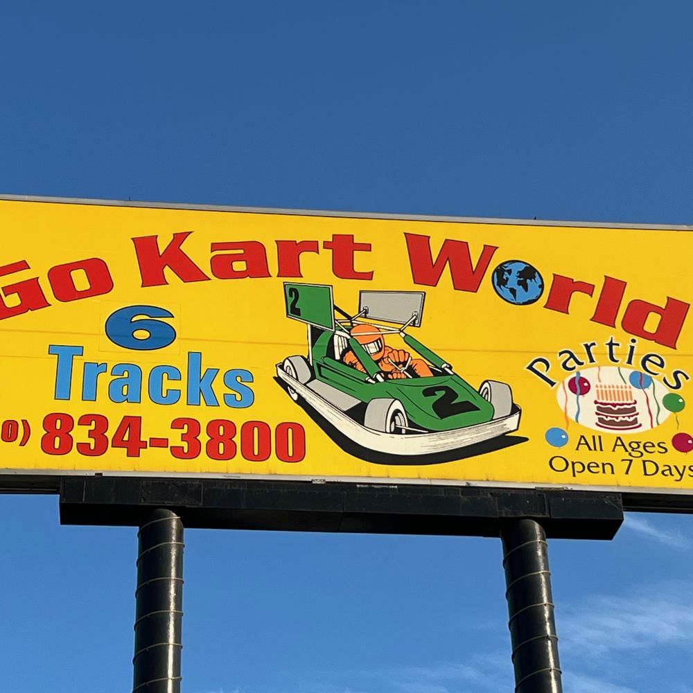 Go Kart World - Logo - Amusement Parks Near Me - Carson, California