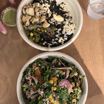 Just Salad - 2 rice bowls. Bottom is Cilantro Lime Chicken bowl. - Salad Near Me - Coral Springs, Florida Just Salad - 2 rice bowls. Bottom is Cilantro Lime Chicken bowl. - Salad Near Me - Coral Springs, Florida