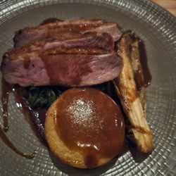 Bloom Brasserie - Irish Duck Breast w/Cherry Sauce & Veggies yum!