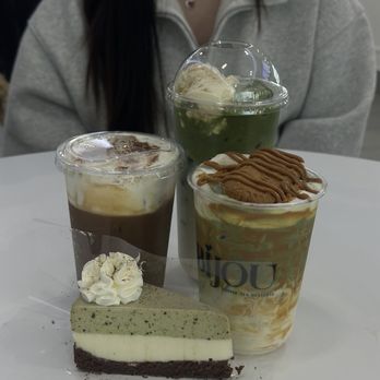 Bijou - Banana Pudding Matcha, Biscoff Matcha, Salted Coffee - Desserts Near Me - Houston, Texas Bijou - Banana Pudding Matcha, Biscoff Matcha, Salted Coffee - Desserts Near Me - Houston, Texas