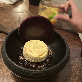 Meteora - Forest berries dessert: frozen tonka bean mousse, woodruff, candycap mushroom, aged rum - New American Near Me - Los Angeles, California Meteora - Forest berries dessert: frozen tonka bean mousse, woodruff, candycap mushroom, aged rum - New American Near Me - Los Angeles, California