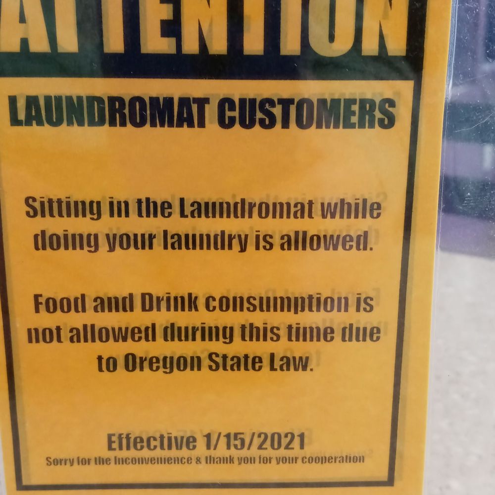 Mini Mart Warrenton - a sign stating customers to wash their laundry - Grocery Near Me - Warrenton, Oregon Mini Mart Warrenton - a sign stating customers to wash their laundry - Grocery Near Me - Warrenton, Oregon