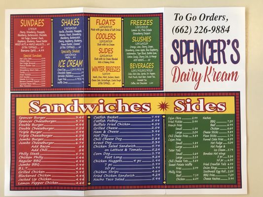 Menu photo 5 Spencer's Dairy Kream Grenada, MS Menu photo 5 Spencer's Dairy Kream Grenada, MS