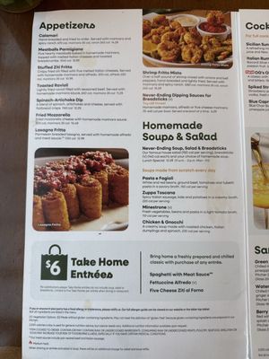 Menu photo 4 Olive Garden Italian Restaurant Montclair, CA Menu photo 4 Olive Garden Italian Restaurant Montclair, CA