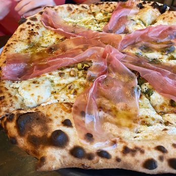 Grana - Ricotta, pistachio pesto, honey, prosciutto pizza - Italian Near Me - Atlanta, Georgia