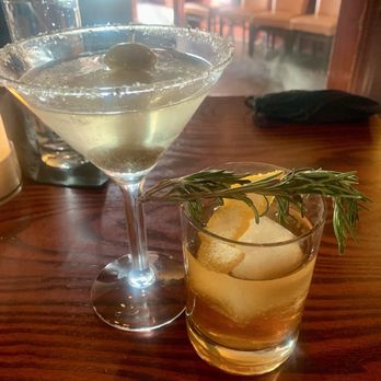 Sullivan's Steakhouse - Dirty Bird Martini and Rosemary Old Fashioned - Steakhouses Near Me - Tucson, Arizona