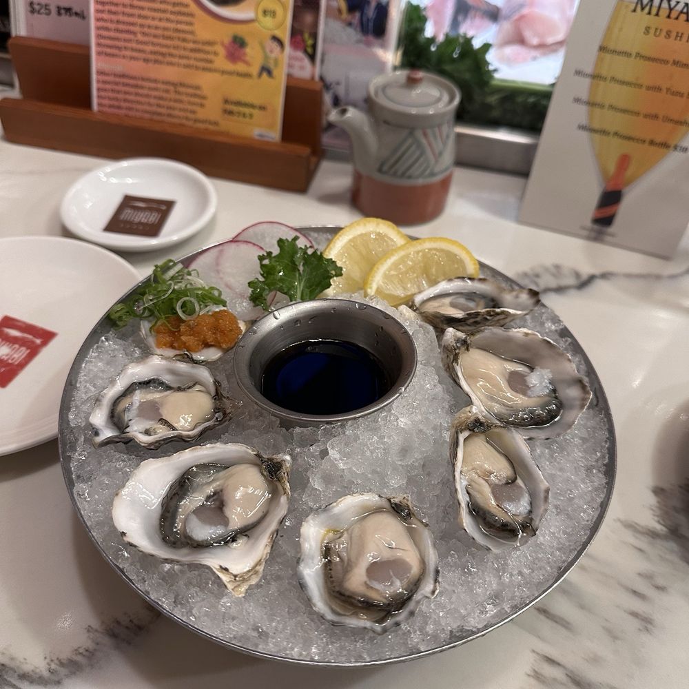 Miyabi Restaurant - Half shelled oysters - Japanese Near Me - Tukwila, Washington