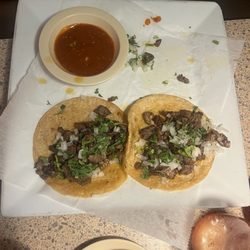 Little Hacienda - Half-eaten Tacos de Carne Asada