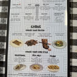 Mozza Pizza & Rella Gyro - Rella Gyro 06-15-2025 Menu