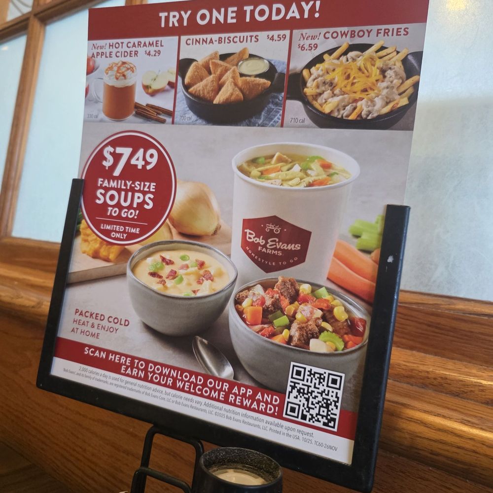 Bob Evans - Got some of this to go home was an easy dinner - Breakfast & Brunch Near Me - Flint, Michigan Bob Evans - Got some of this to go home was an easy dinner - Breakfast & Brunch Near Me - Flint, Michigan