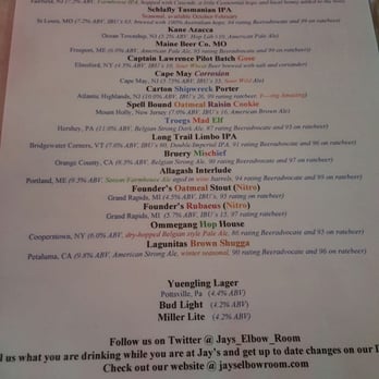 Jay's Elbow Room - Dive Bars Near Me - Maple Shade, New Jersey