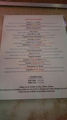 Menu photo 4 Jay's Elbow Room Maple Shade, NJ