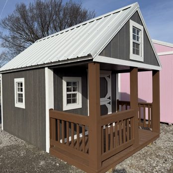 Friendly Pendley Portable Buildings - 8x12 Playhouse Hideout
$3,676.50 Plus tax
Or
Rent to own 
Call for Details
No credit Check
(918)698-0186 - Decks & Railing Near Me - Nowata, Oklahoma