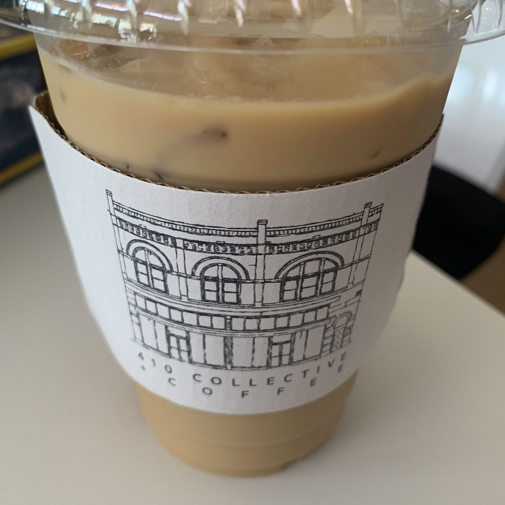 Iced honey fig latte