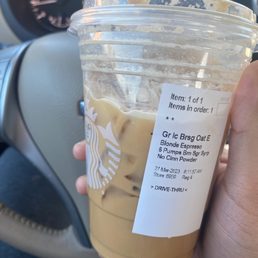 Brown sugar oat milk shaken espresso