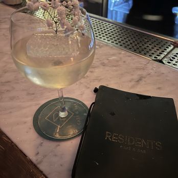 Residents Cafe & Bar - The Bees-- look at the ice!! - Cocktail Bars Near Me - Washington, DC, District of Columbia