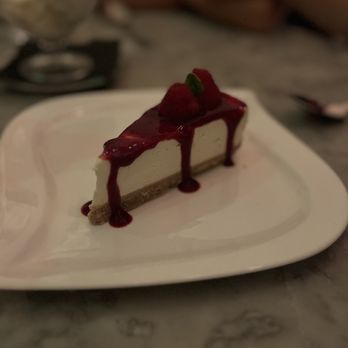 Osteria Romana - Raspberry Cheesecake - Italian Near Me - London, XGL Osteria Romana - Raspberry Cheesecake - Italian Near Me - London, XGL