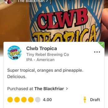 The Blackfriar - Great tropical beer. - Pubs Near Me - London, XGL The Blackfriar - Great tropical beer. - Pubs Near Me - London, XGL